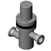 Pneumatic In-line valve KF flange
