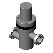 Pneumatic In-line valve CF flange