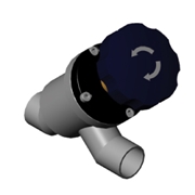 Manual straight-through valve-Tube End