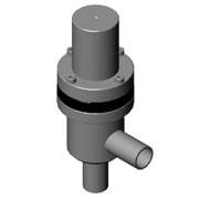 Pneumateic angle valve-Tube End
