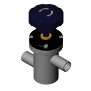 Manual In-line valve-Tube End